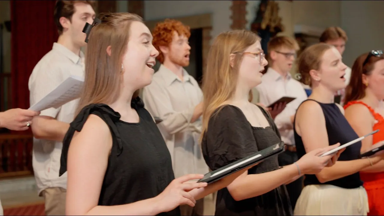 Alma Consort singing in the church