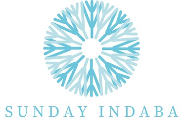 The Sunday Indaba logo, a teal starburst emblem above the event name