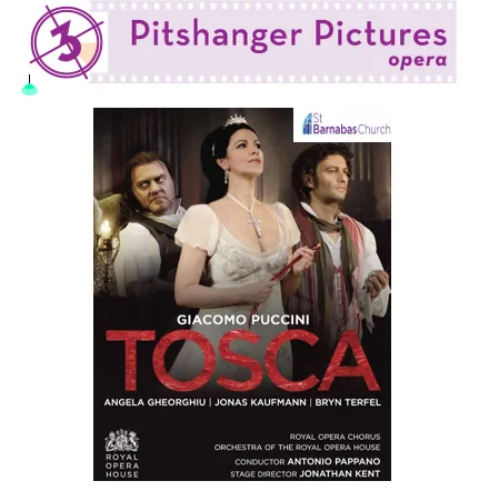 Poster for the Pitshanger Pictures screening of Puccini's opera Tosca